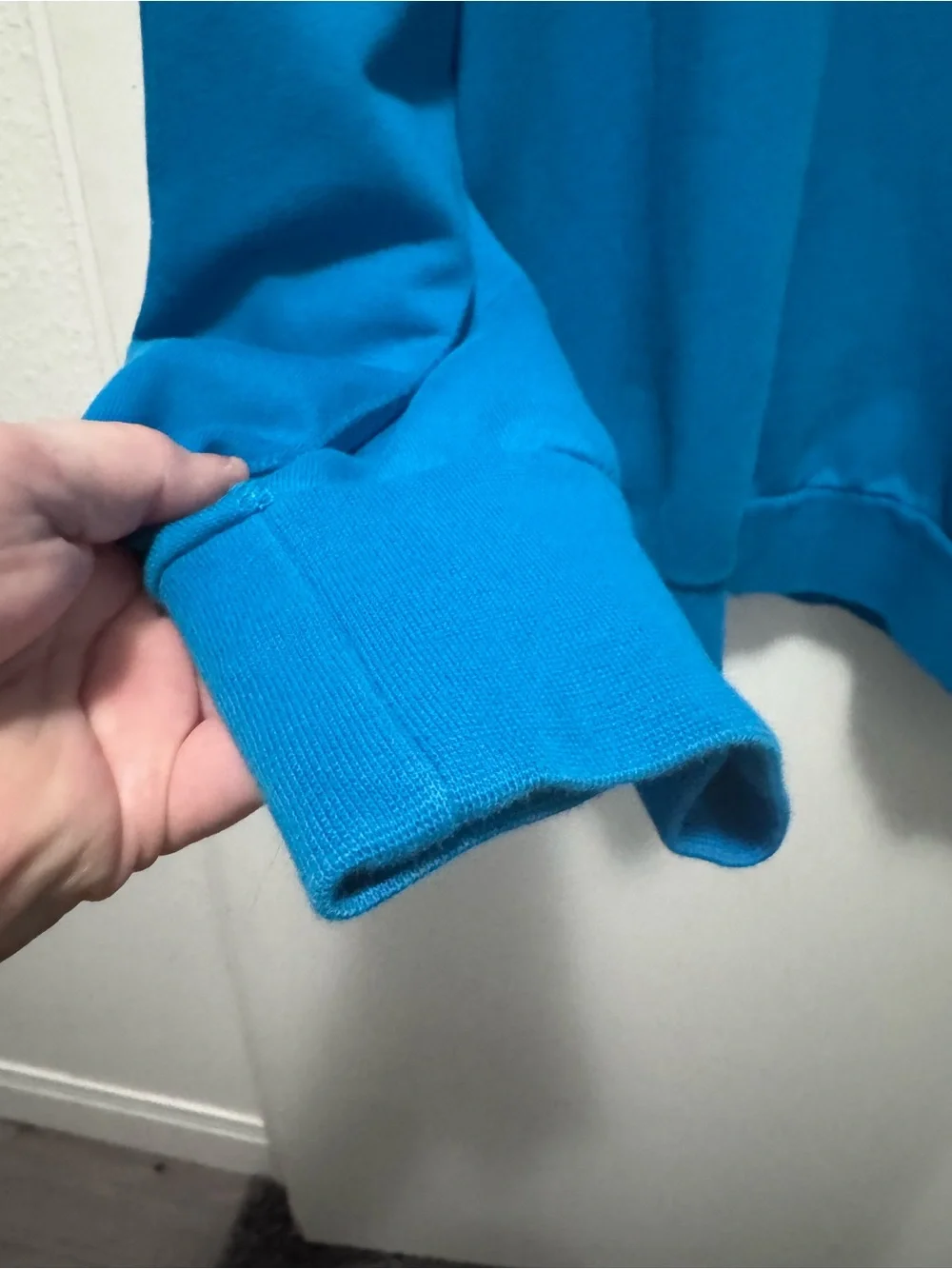 Nike Blue Crewneck Sweatshirt with Multicolor Star Logo